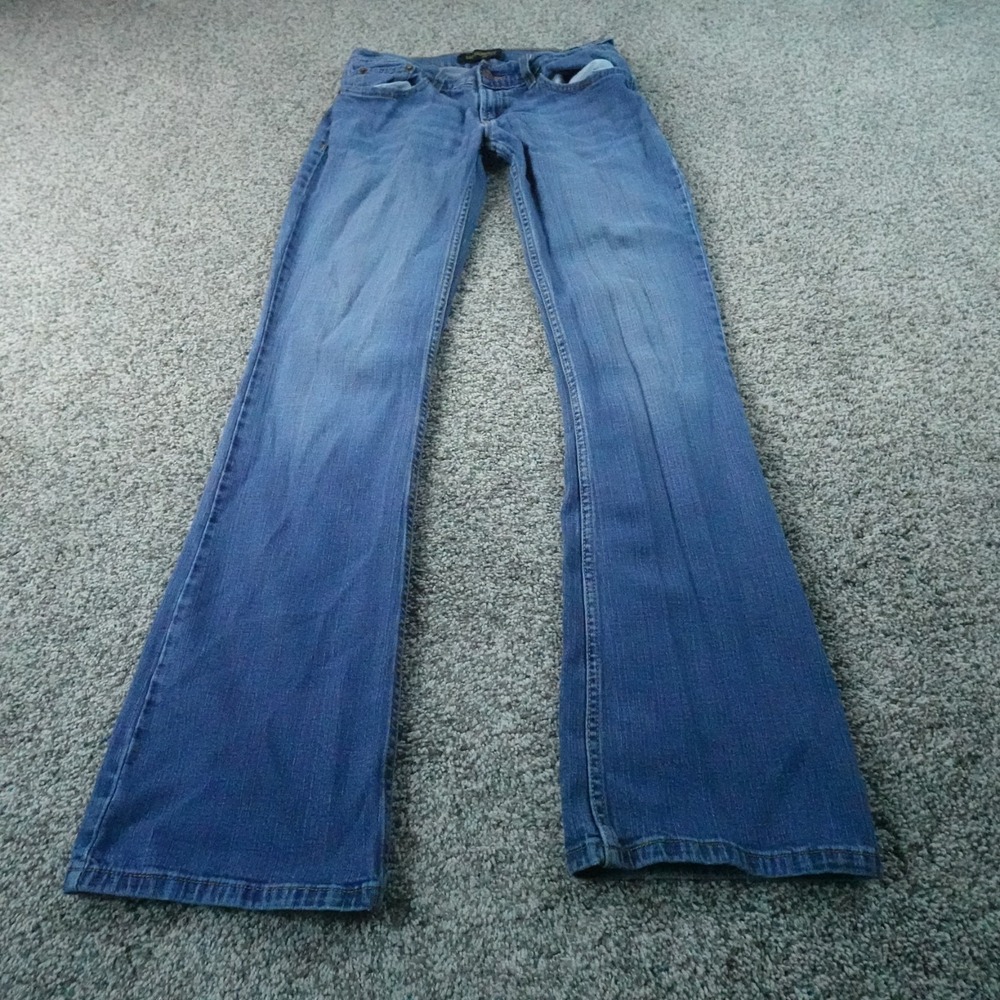 Levis Jeans Womens 7 Dark Blue Denim Pants 524 Too Superlow Boot Cut Stretch Y2K